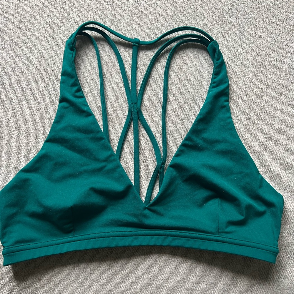lululemon athletica Teal Strappy Sports Bra. Light support